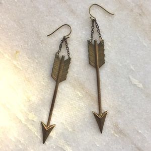 Larissa Loden | Brass arrow earrings
